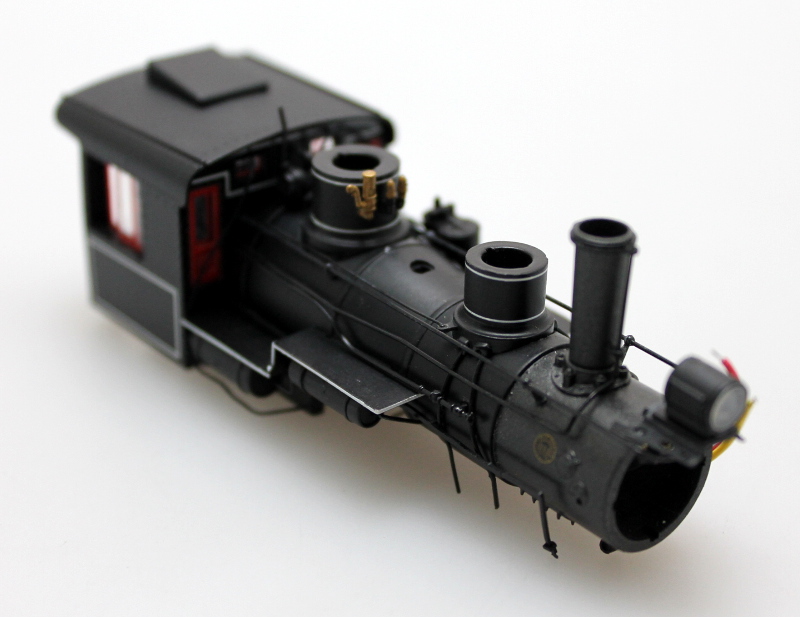 (image for) Loco Shell - Unlettered, Black/ Red (HO 70 Ton Climax)