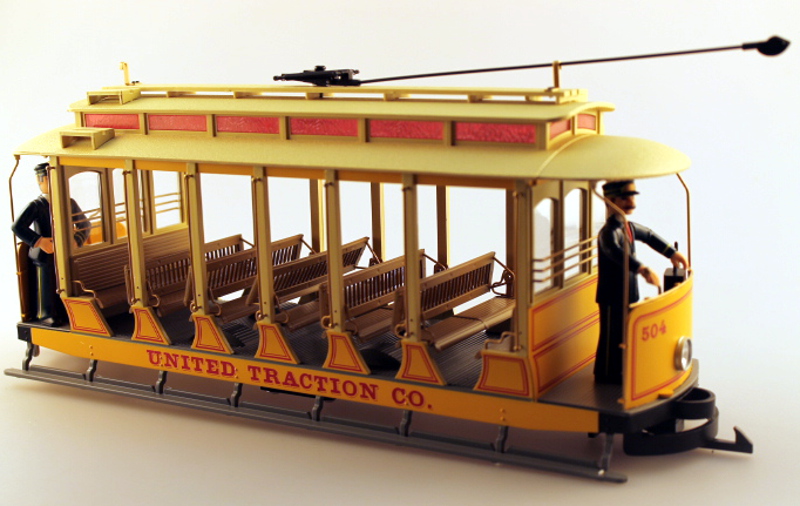 (image for) Shell w/Roof - Open United Traction, Yellow (G Streetcars)