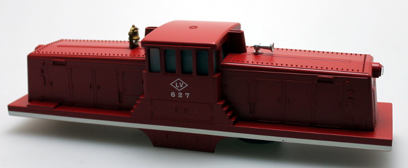 (image for) Body Shell w/ Sound Unit-Lehigh Valley Red #627 (O Scale 44 Ton)