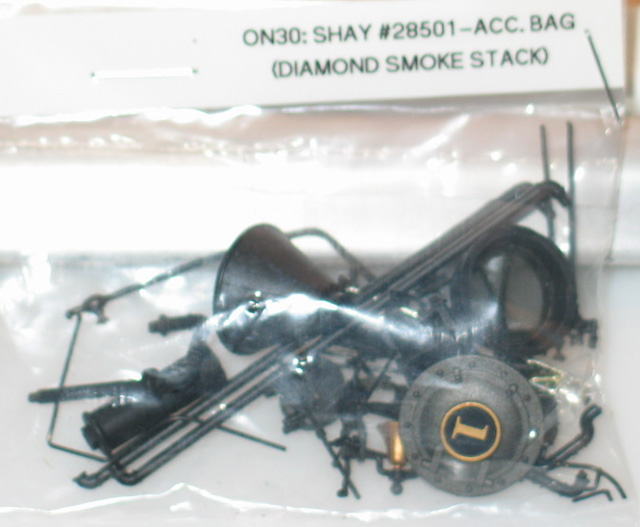 Acc Bag W/Diamond Stack - (On30 Shay) Acc Bag W/Diamond Stack - (On30 Shay)