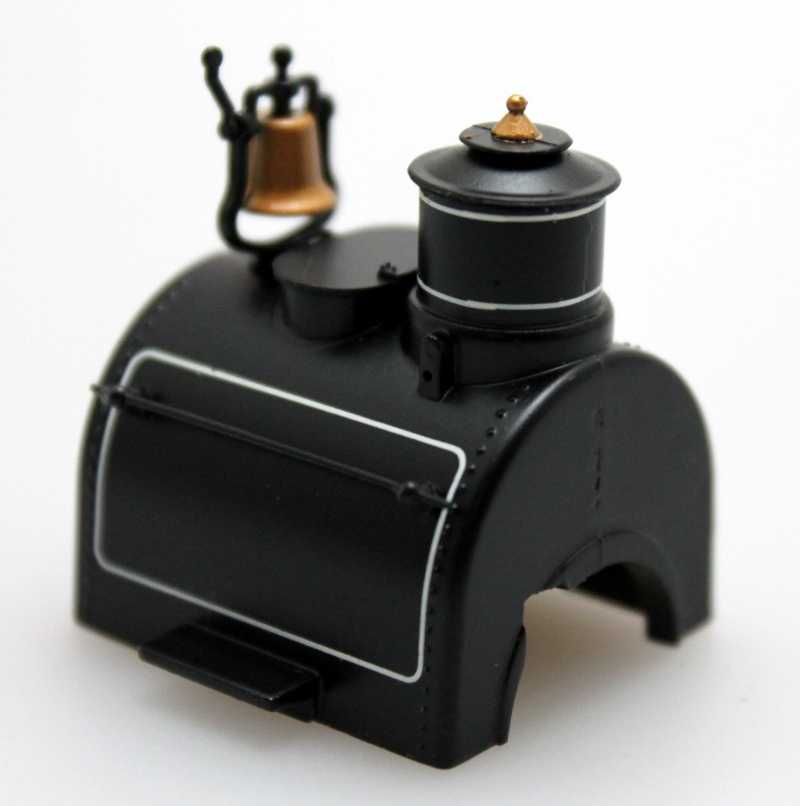 (image for) Boiler - Unlettered, White Pinstripe (On30 0-4-2 DCC Sound)