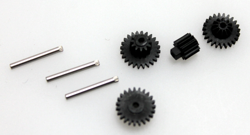 (image for) 4pc. Gear Set w/ Pin (ON30 Railbus&Trailer) - Click Image to Close
