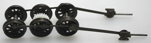 (image for) Drive Wheel Assembly w/ Rods - Black (HO 0-6-0/2-6-0/2-6-2)