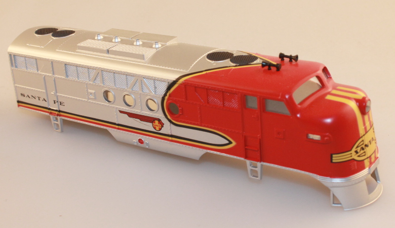 (image for) Body Shell - Santa Fe (Red & Silver - New)(HO: FT-A)