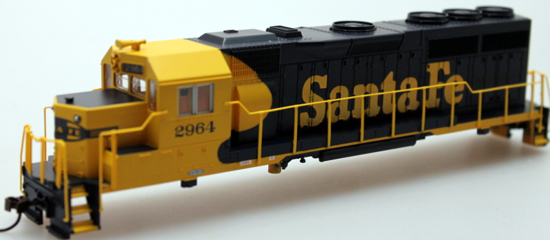 (image for) Loco Body Shell - Santa Fe #3508, Blue & Yellow (HO GP40)