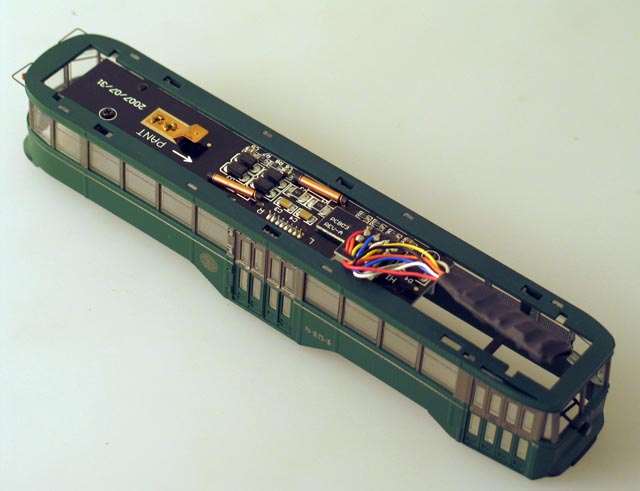 Body Shell with PCB - Philadelphia (HO Peter Witt Streetcar)