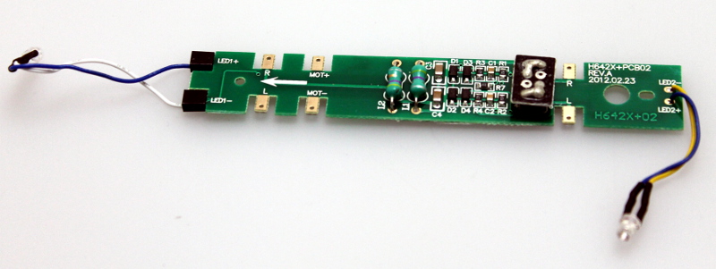 (image for) Long PCB w/ LED (HO RS-3)