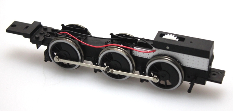 (image for) Complete Chassis - Black Wheels/White Trim (ON30 2-6-0)