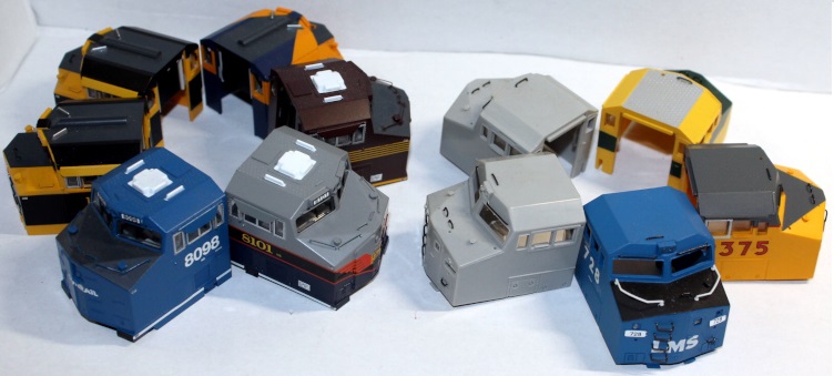 (image for) Assorted Style Wide Cabs ( HO Kit Bashing )