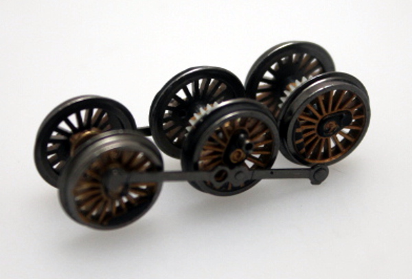 (image for) Drive Wheel Assembly - Gold (N Scale K4 4-6-2) - Click Image to Close