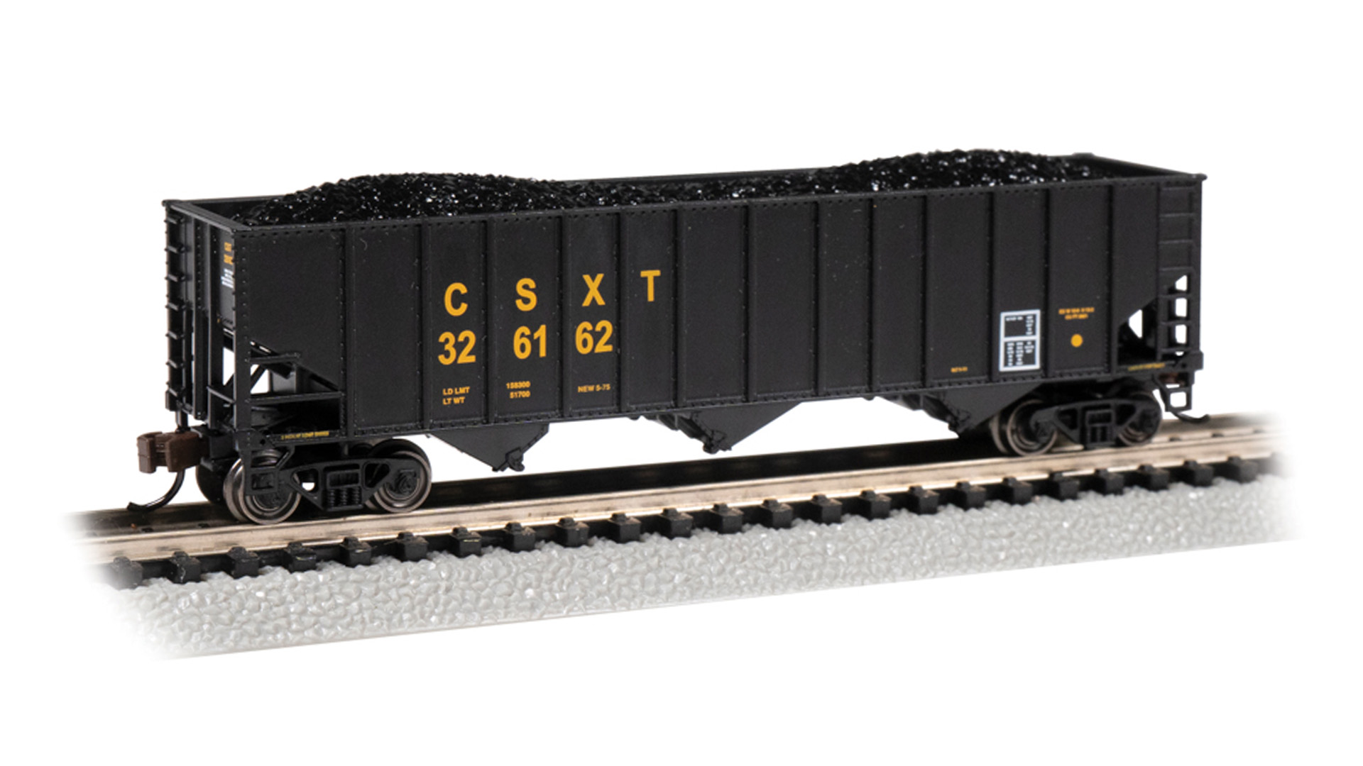 (image for) CSX® #326162 - Bethlehem Steel 100-Ton Hopper (N Scale)(WF)