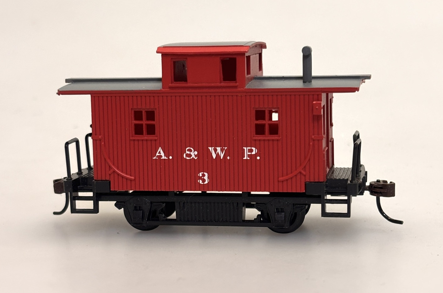 (image for) Old-Time Bobber Caboose - A. & W. P. #3 (HO Scale) (WF)