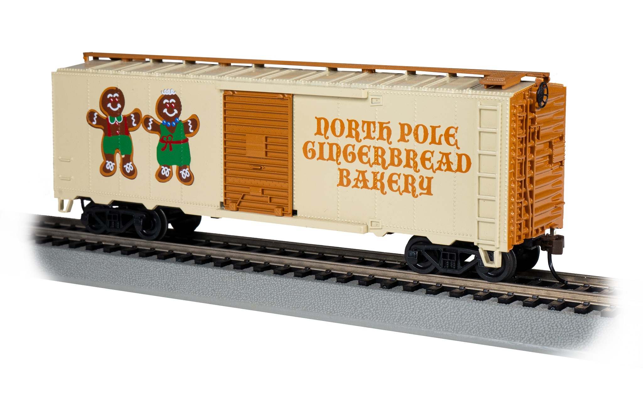 (image for) 40' Boxcar - North Pole Gingerbread Bakery (HO Scale) (WF)
