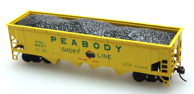 (image for) 40' Quad Hopper - Peabody Short Line (WF)