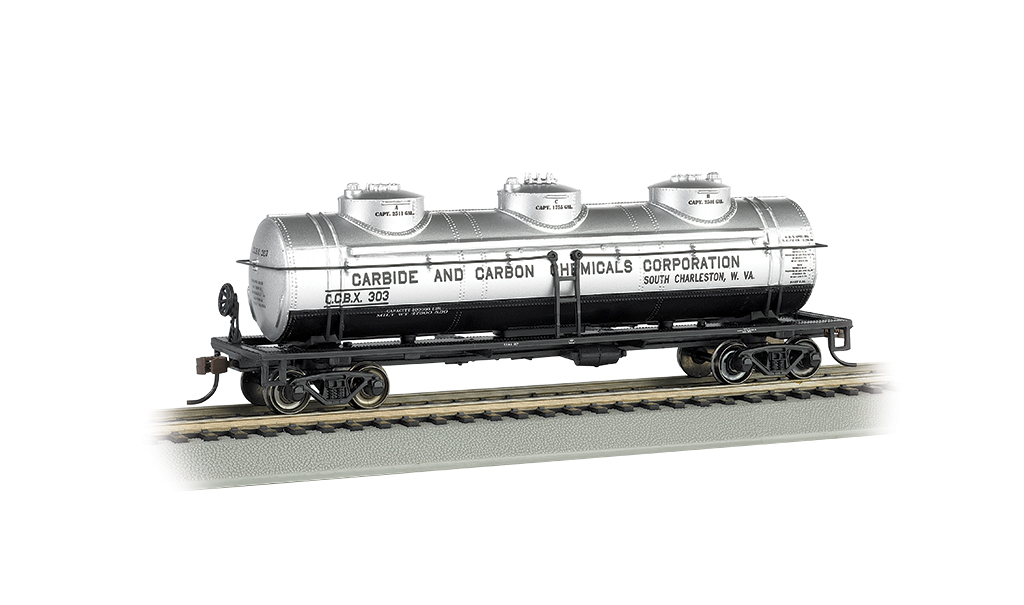 (image for) Tank Car - 3 Dome - Carbide & Carbon (WF)