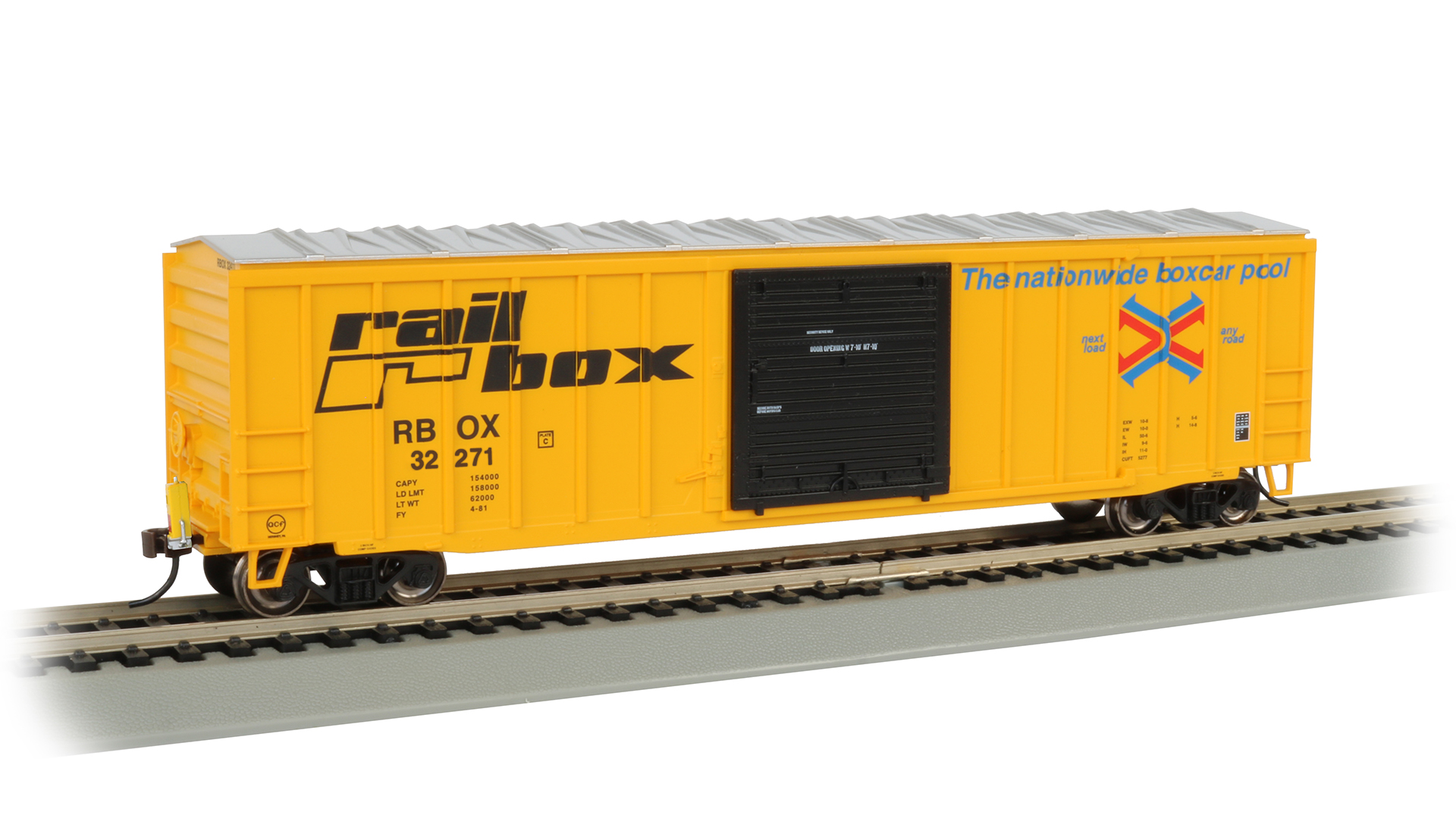 (image for) 50' Outside Braced Box Car with FRED - Railbox #32271