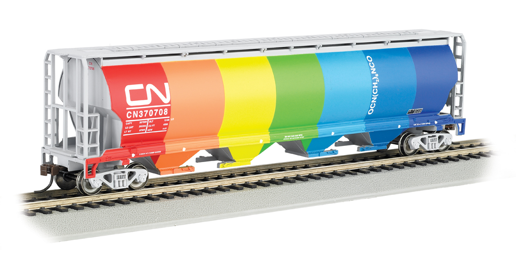 (image for) Hopper - 4 Bay Cylindrical Grain -Canadian National Demonstrator (WF)