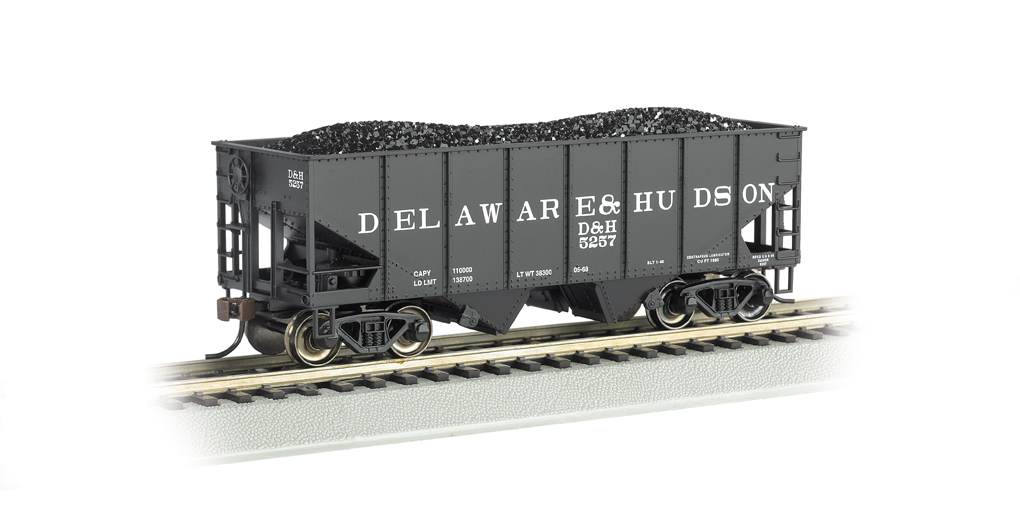 (image for) 55-Ton 2-Bay USRA Outside Braced - Delaware & Hudson (WF)