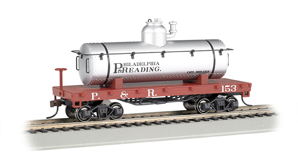 (image for) Tank Car - Old Time - Philadelphia & Reading (HO Scale) (WF)