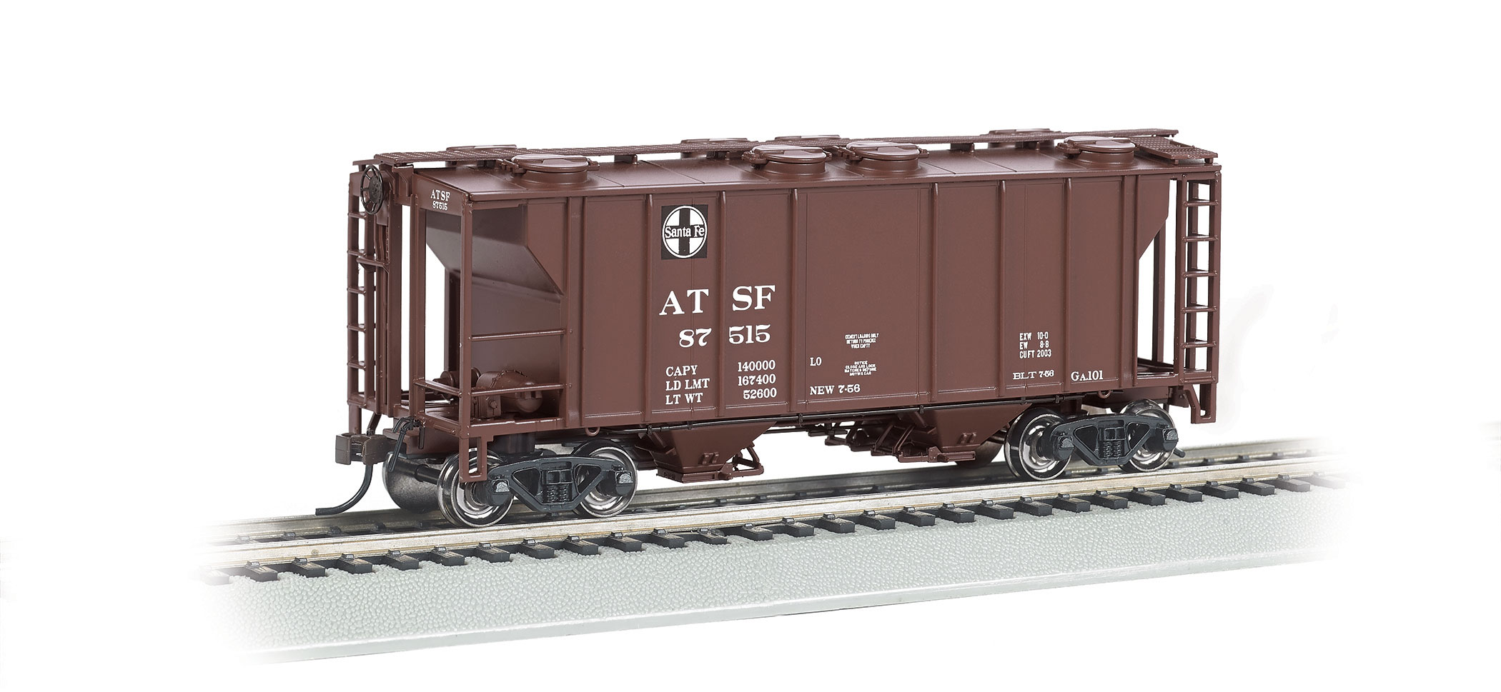 (image for) PS-2 Covered Hopper - Santa Fe (WF)