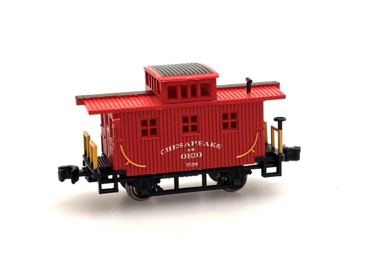 (image for) Old-Time Bobber Caboose - Chesapeake & Ohio #728 (N Scale) (WF)