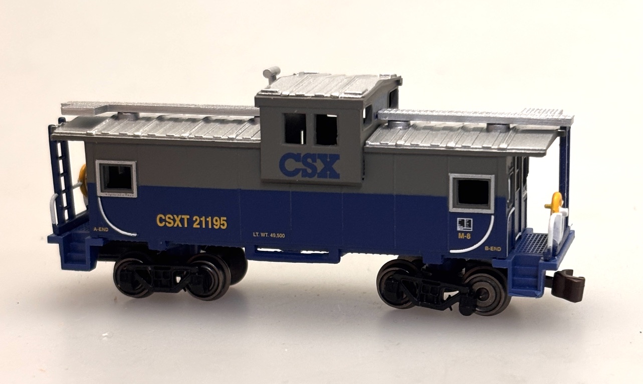 (image for) CSX #21195 - 36' Wide-Vision Caboose (N Scale) (WF)