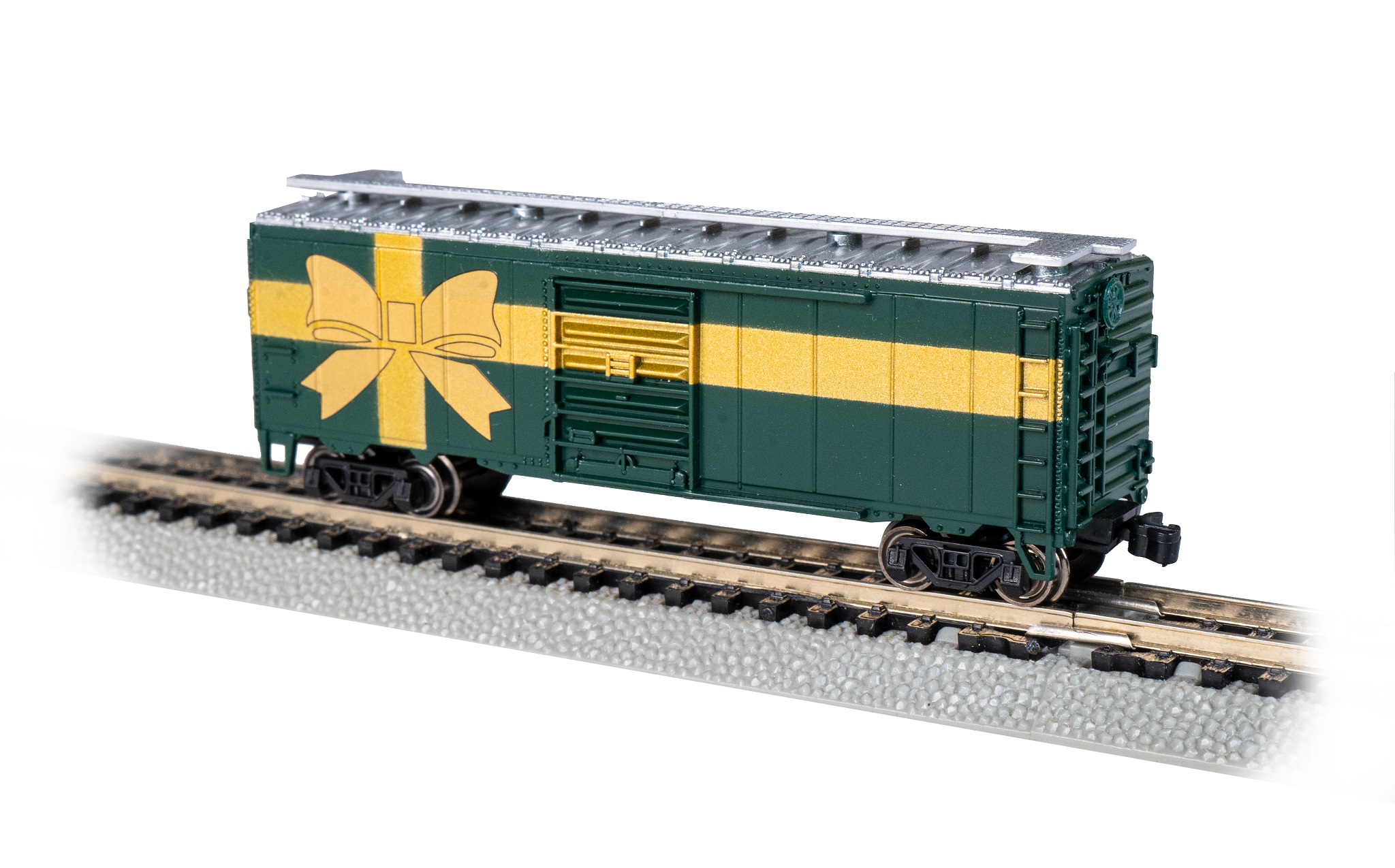(image for) Christmas Box Car "Bow" (N scale)(WF)