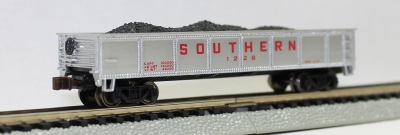 (image for) Southern - 40' Gondola w/coal load (N Scale) (WF)
