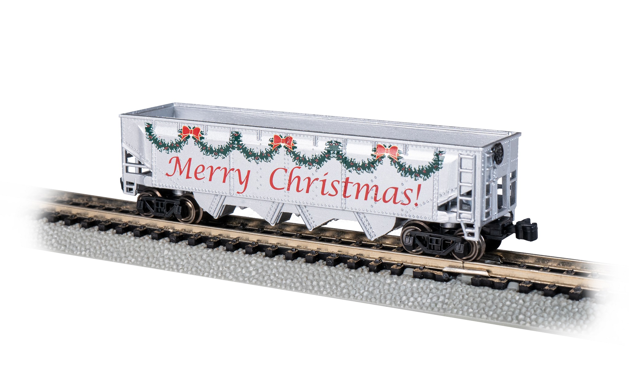 (image for) Christmas Quad Hopper (N scale) (WF)