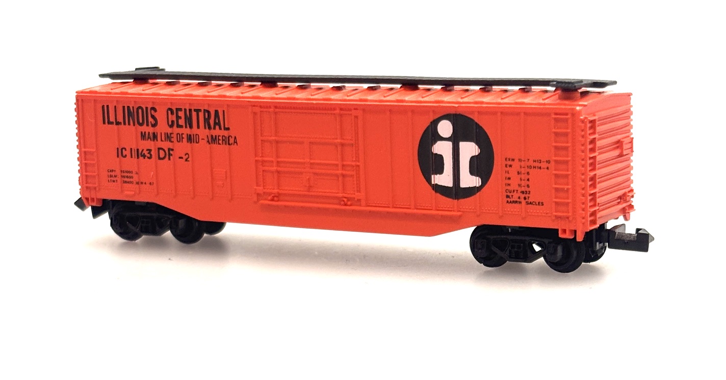 (image for) Illinois Central - Steel Box Car (N Scale Retro Corner) (WF)