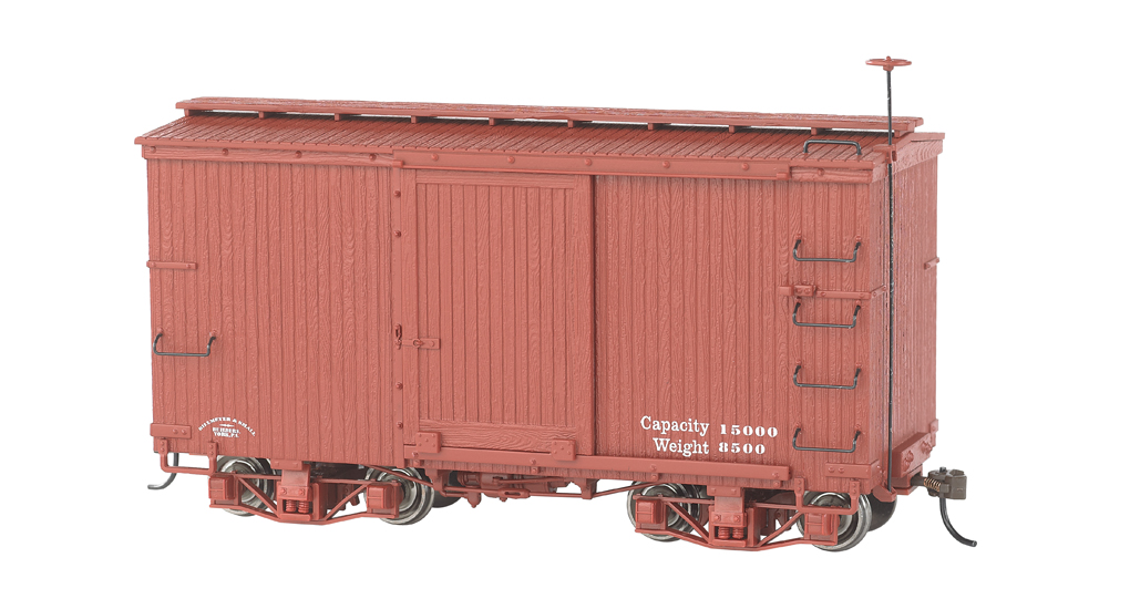 (image for) 18 ft. Box Car - Oxide Red, Data Only (2 per box) [WF]