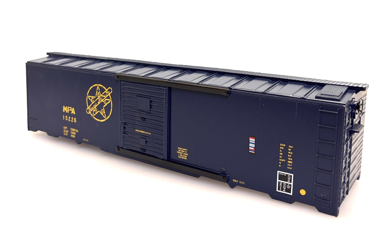 (image for) Shell - Maryland & Pennsylvania (O Scale 40ft Box Car)