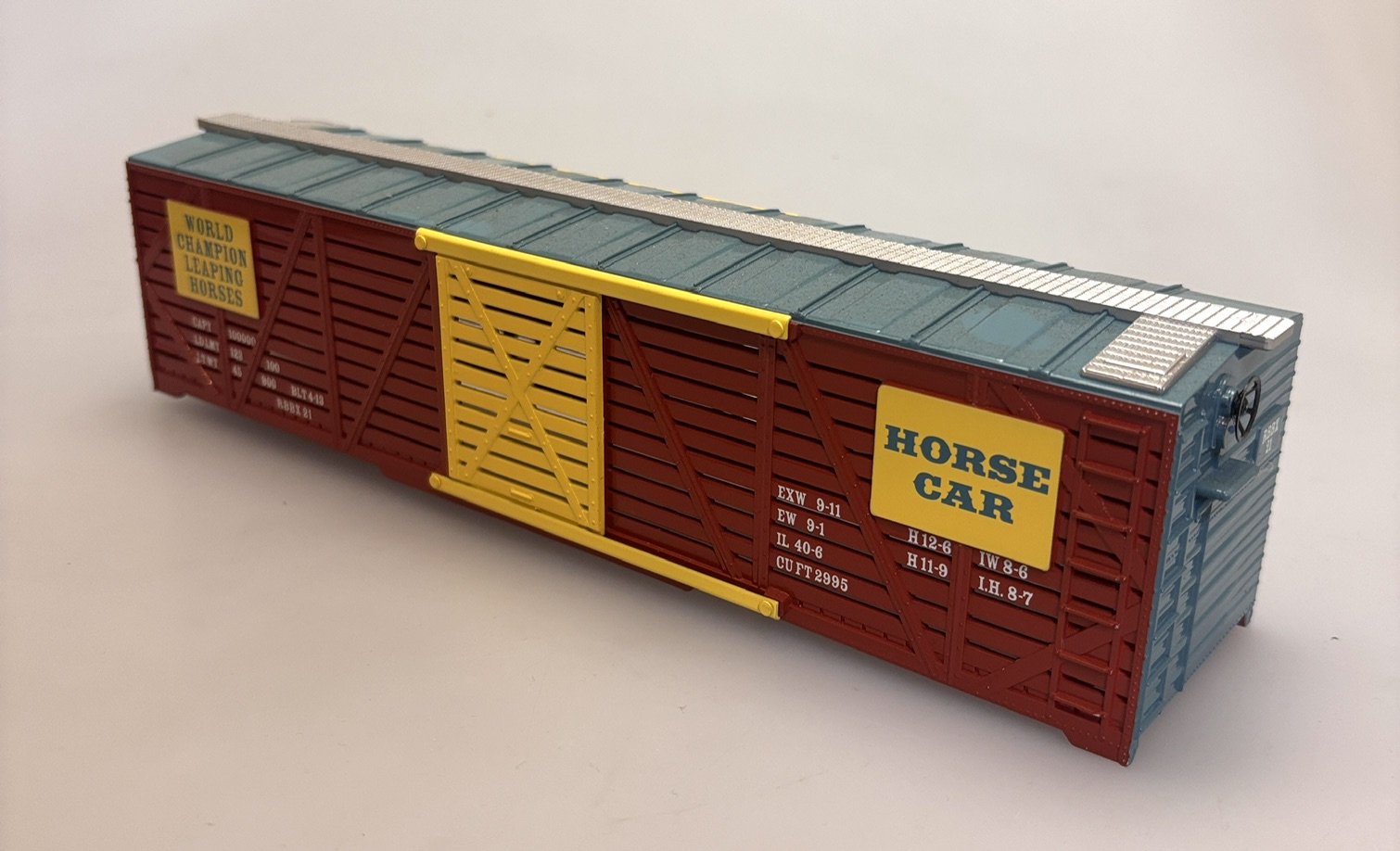 (image for) 40' Stock Car Shell - Horse Car (O Scale 40' Stock Car)