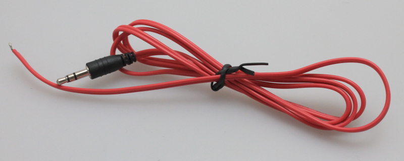 Short Red Power Wire - (Bare Wire) (N, HO, On30, G Scales) - Click Image to Close