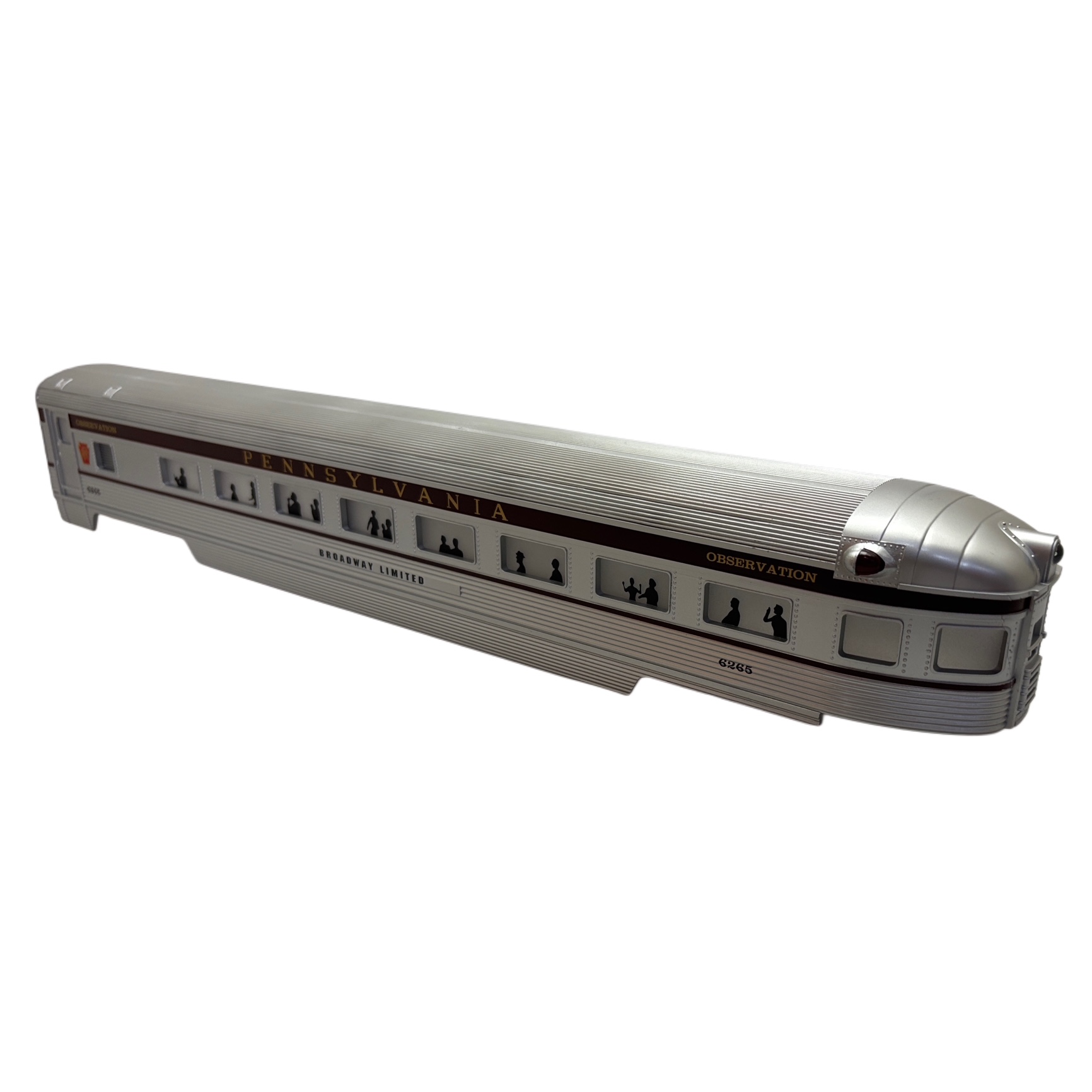 (image for) OBSERVATION SHELL PRR-BROADWAY LIMITED #6265 (72' ALUMINUM O SCALE)