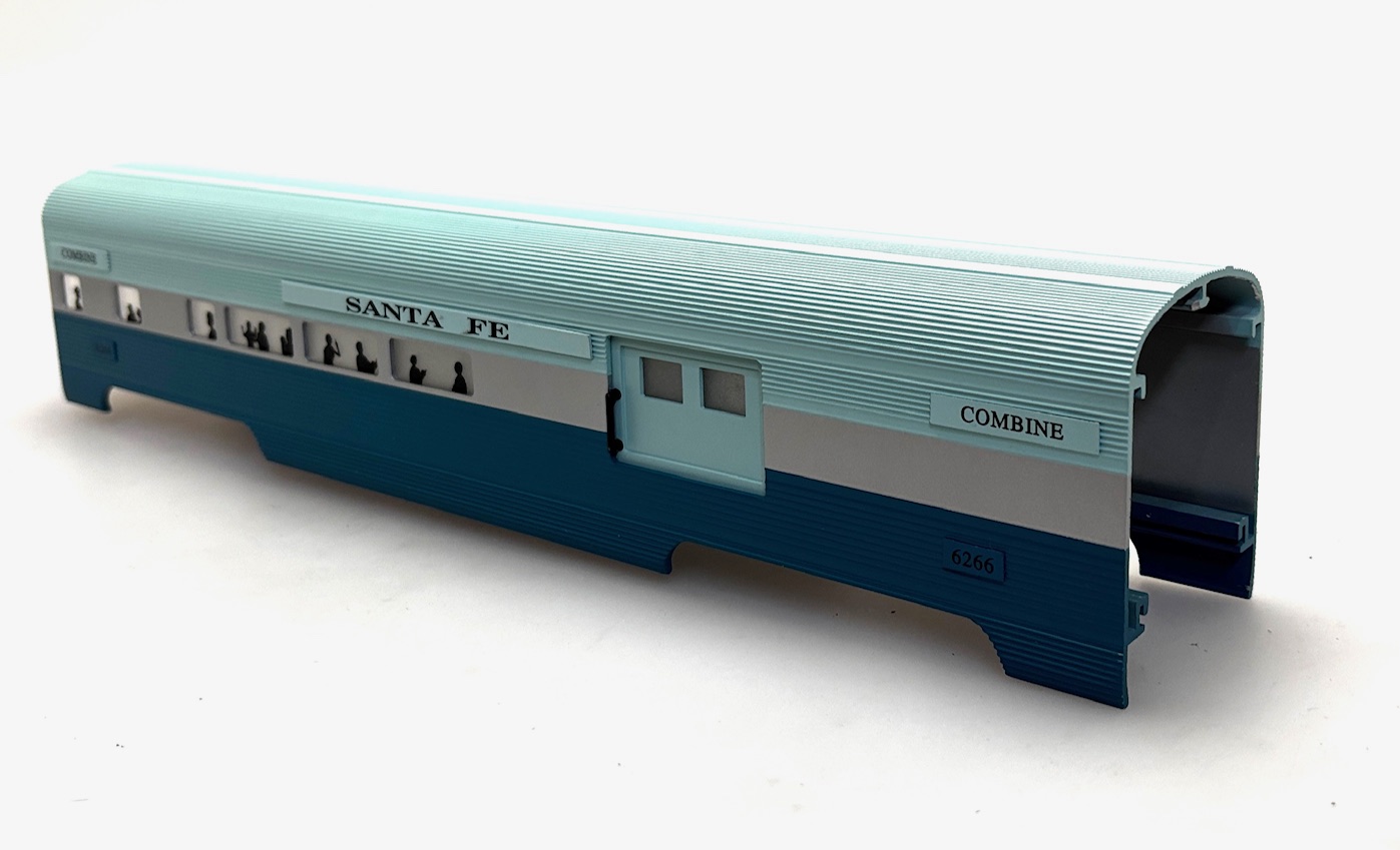 (image for) COMBINE SHELL (SANTA FE) BLUE GOOSE #6266 (O SCALE 60' ALUM.)