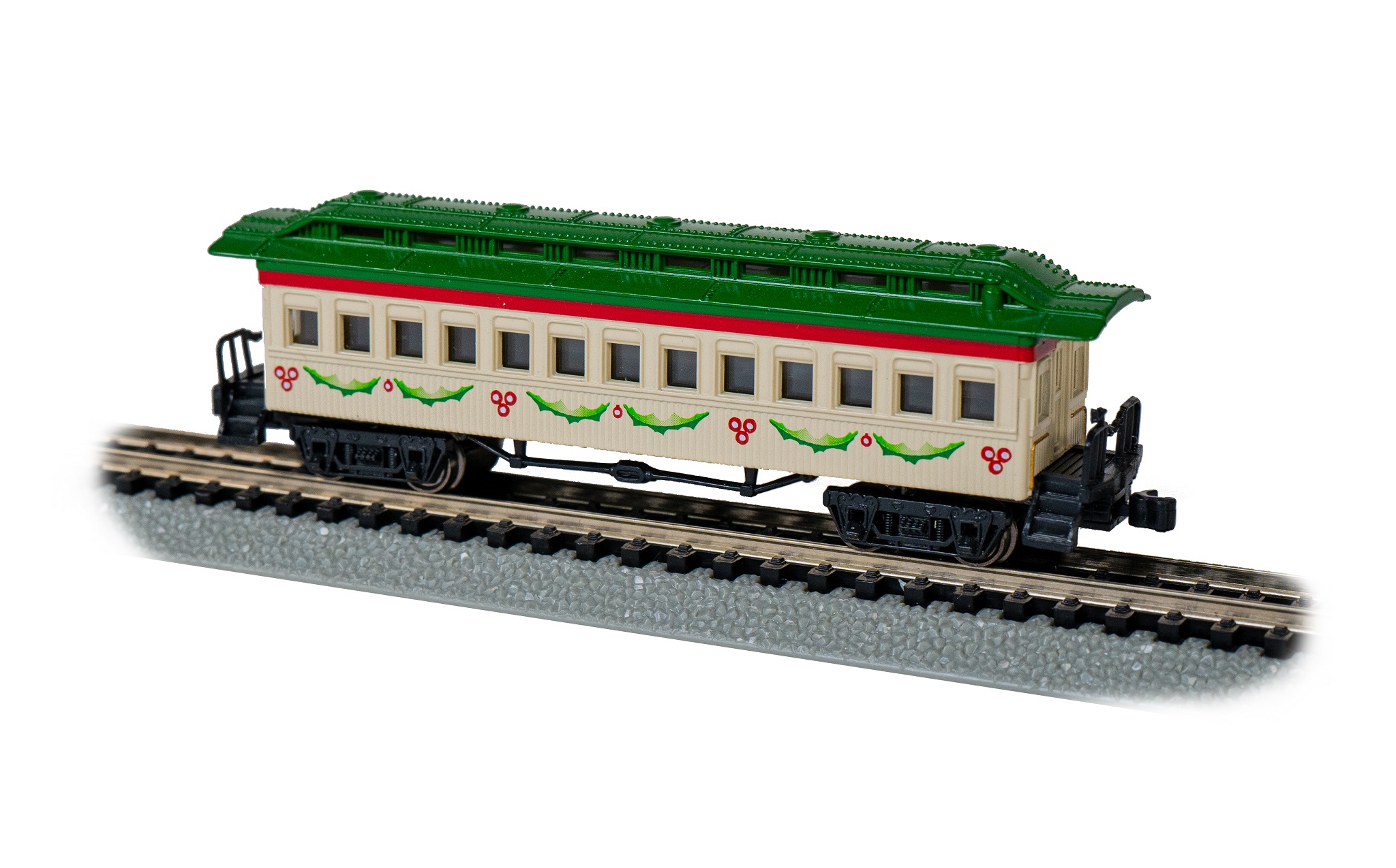 (image for) Coach - Spirit of Christmas - Green (N scale) (WF)