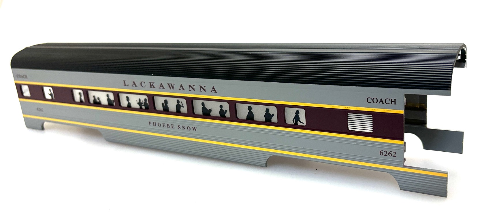 (image for) COACH CAR SHELL LACKAWANNA-PHOEBE SNOW #6262 (ALUMINUM)