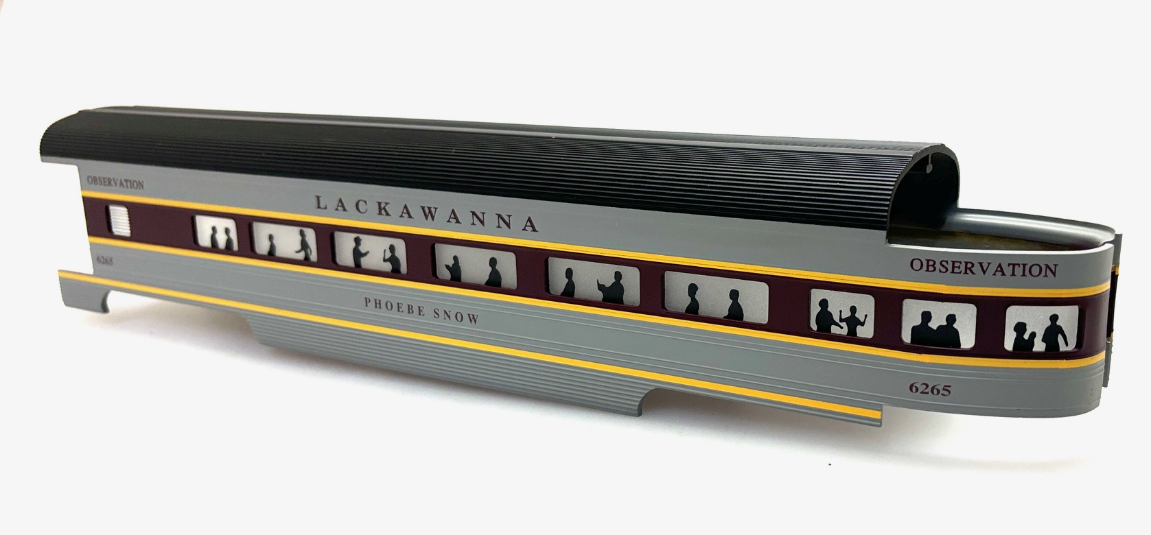 (image for) OBSERVATION SHELL LACKAWANNA-PHOEBE SNOW #6265 (60' STREAMLINE -O SCALE)
