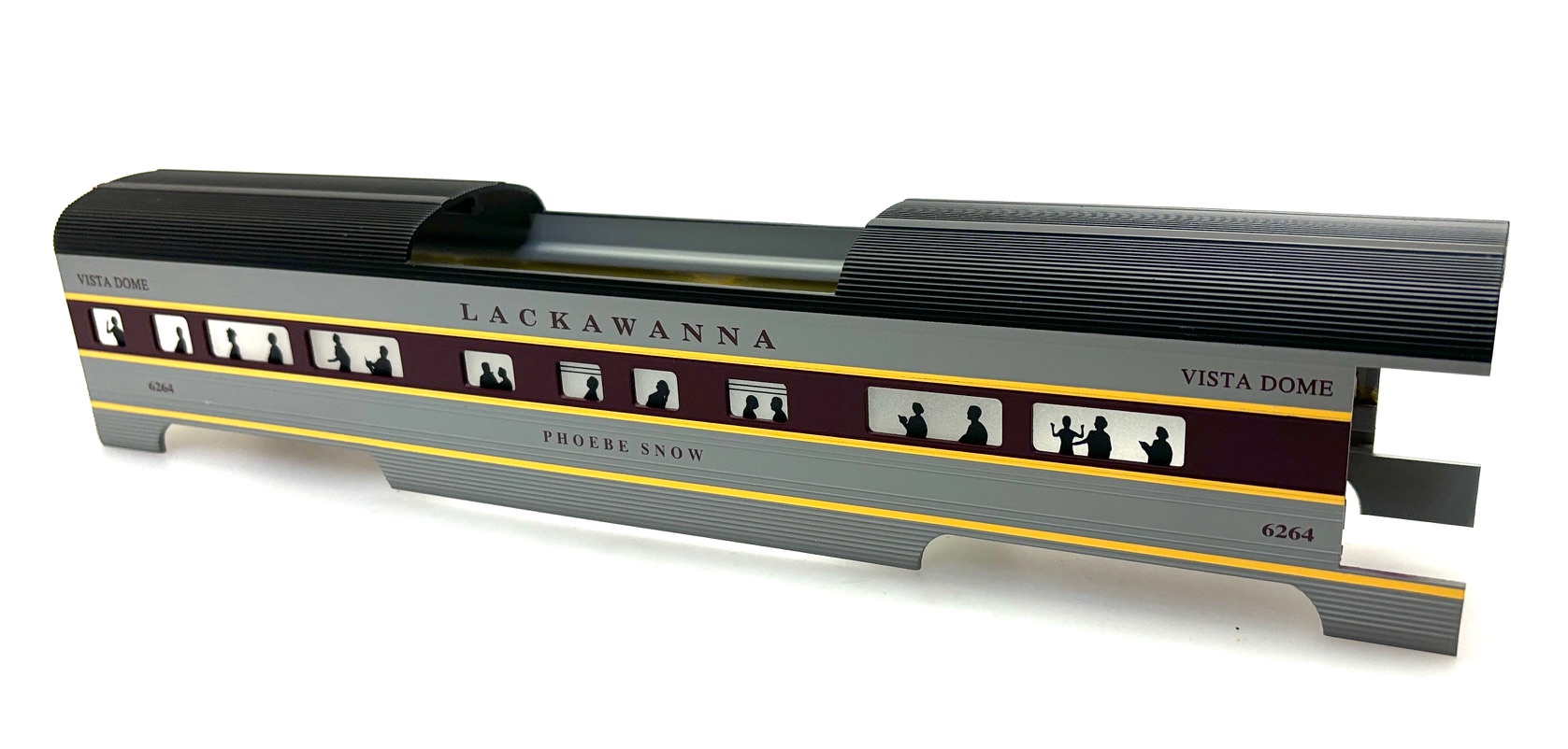(image for) VISTA DOME SHELL LACKAWANNA-PHOEBE SNOW #6264 (ALUMINUM (60' STREAMLINE O SCALE)
