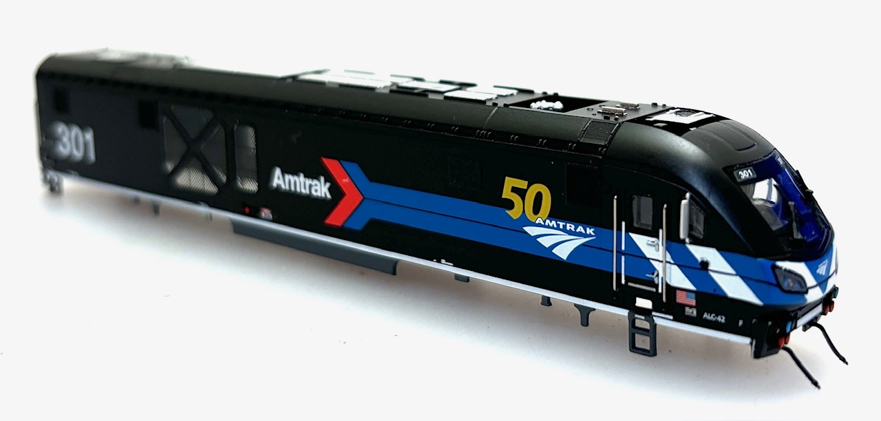 (image for) Amtrak 50th Anniversary, "Day 1", #301 Body Shell (N Scale ALC-42)