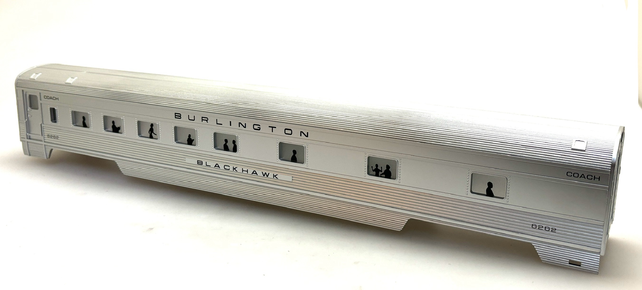 (image for) COACH SHELL BURLINGTON - BLACKHAWK #6262 (60' ALUMINUM O SCALE)