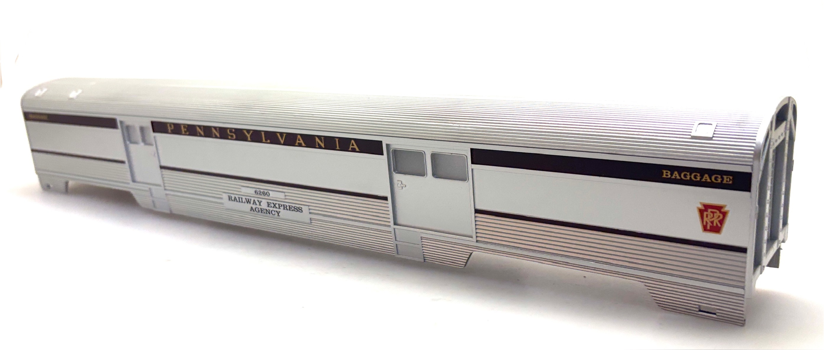 (image for) BAGGAGE SHELL PRR - RAILWAY EXPRESS AGENCY #6260 (72' O SCALE)