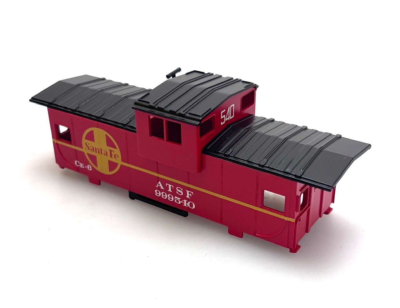(image for) 36' Wide Caboose Shell - Santa Fe (HO Kit Bashing)