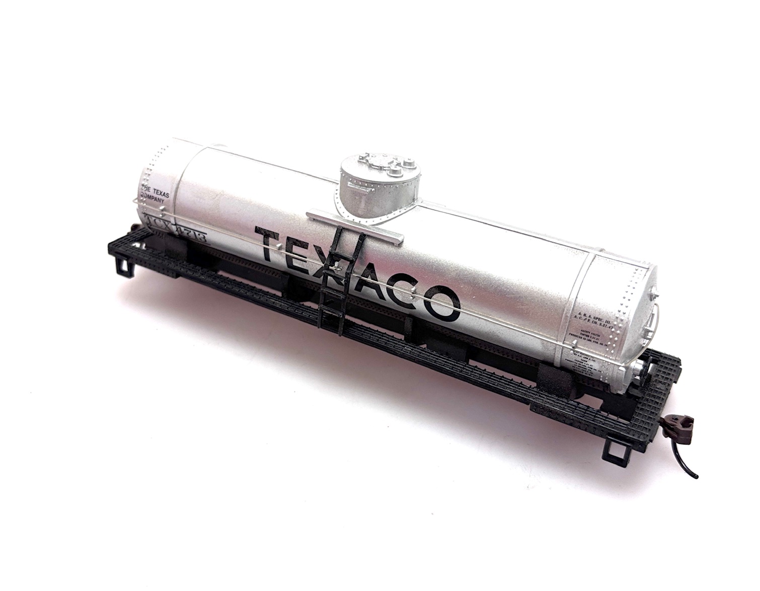 (image for) 40' Single Dome Tank Car Shell - Texaco (HO Kit Bashing)