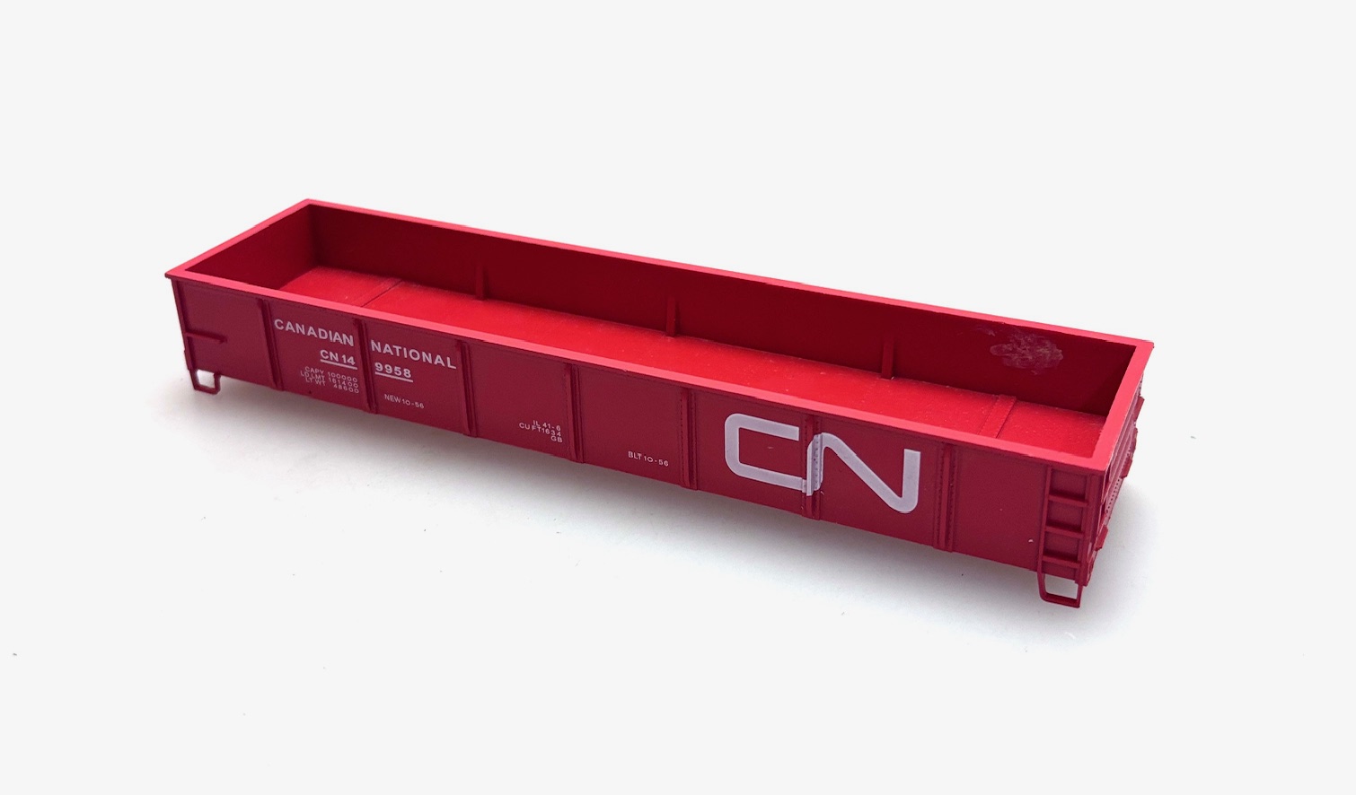 (image for) 40' Gondola Shell - Canadian National (HO Kit Bashing)