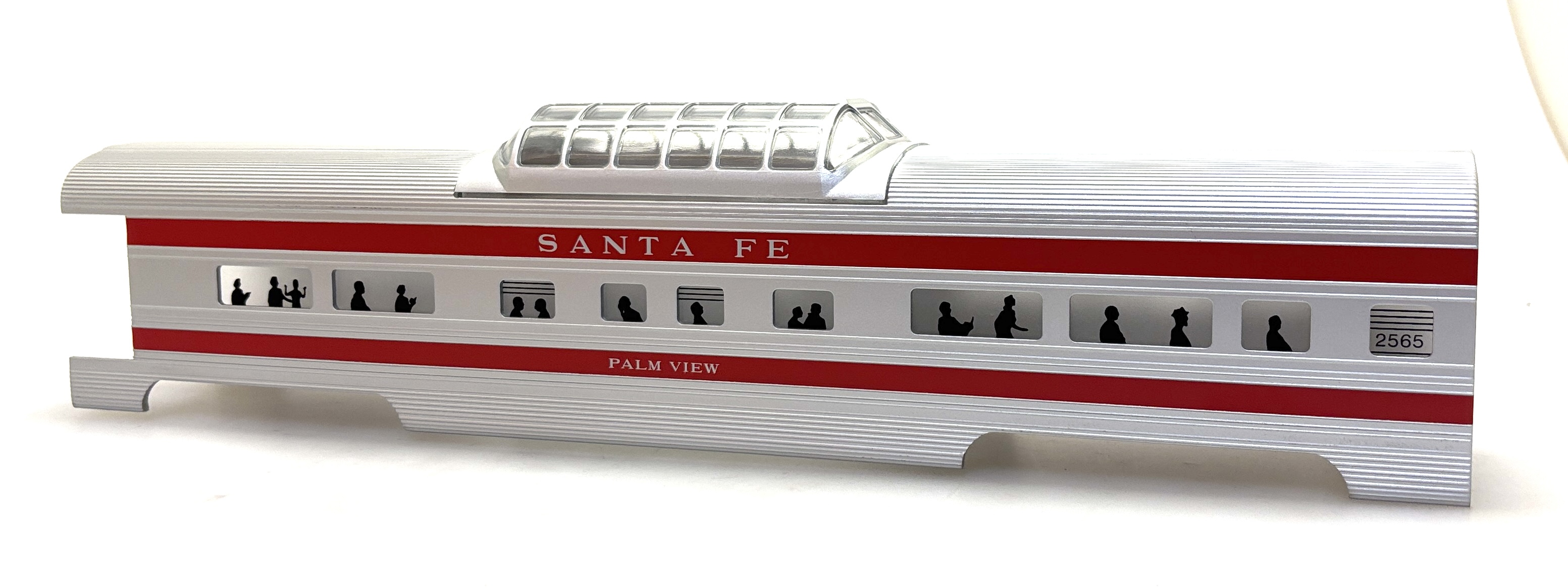 (image for) VISTA DOME SHELL SANTA FE - PALM VIEW #2565 (ALUMINUM 60' O SCALE)