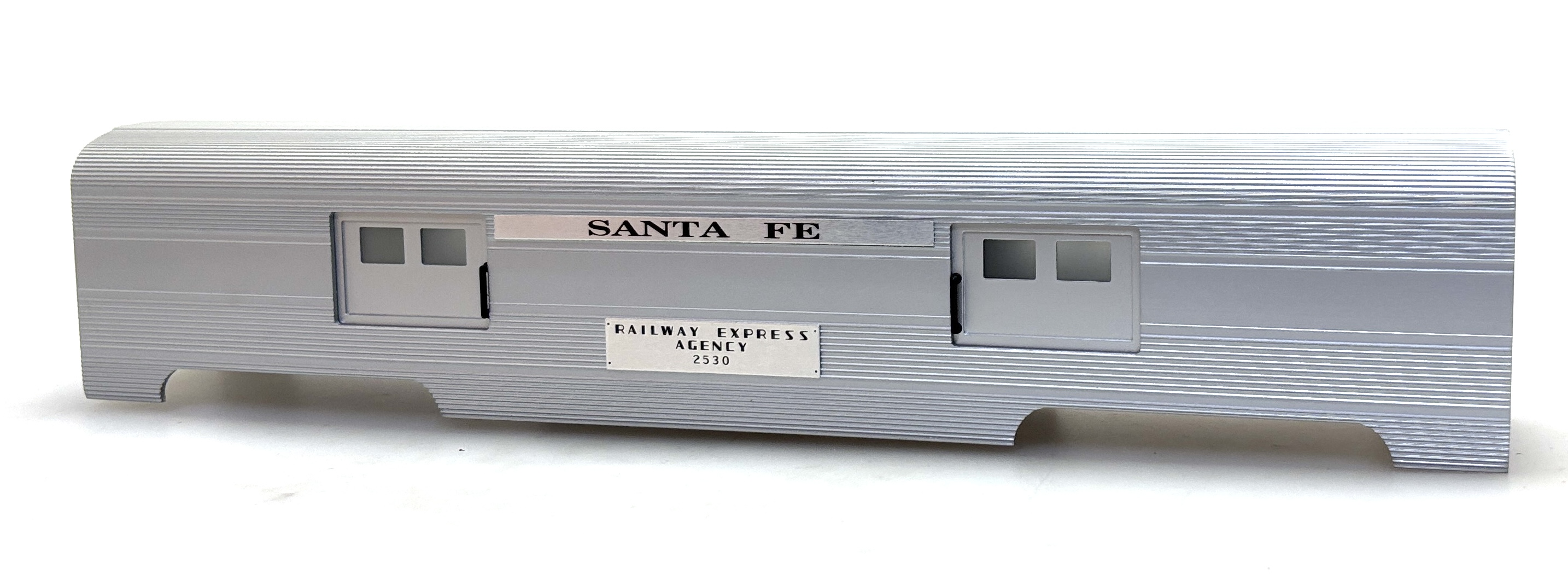 (image for) BAGGAGE SHELL SANTA FE - RAILWAY EXPRESS AGENCY #2530 (60' ALUMINUM O SCALE)