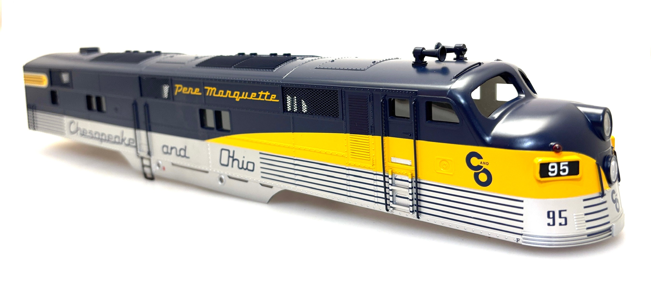 (image for) Body Shell - Chesapeake & Ohio #95 (O Scale E7-A) - Click Image to Close