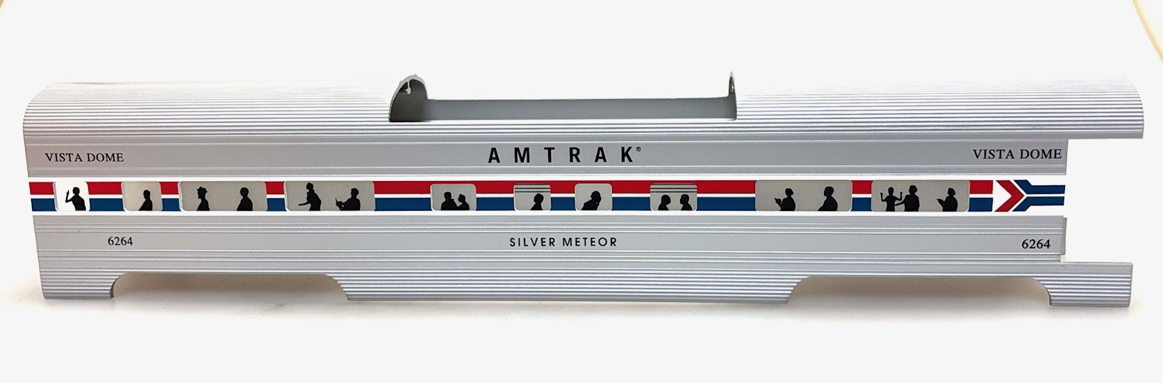 (image for) VISTA DOME SHELL AMTRAK - SILVER METEOR #6264 (60' STREAMLINE O SCALE)